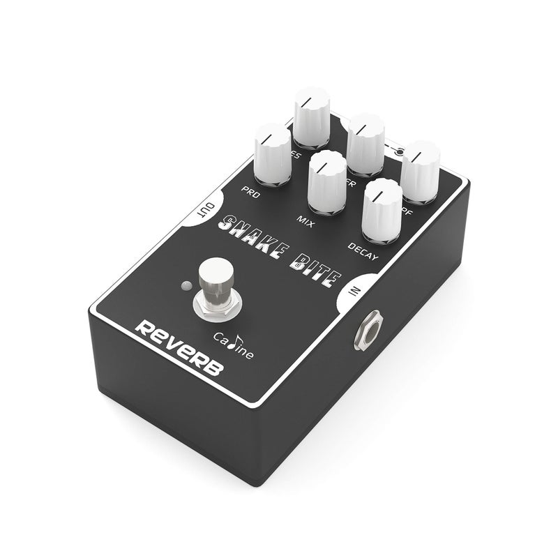 Caline Digital Reverb Pedal Guitar Effects Pedal with True Bypass Aluminum Alloy Housing Snake Bite CP-26 Hall Reverb - Image 2